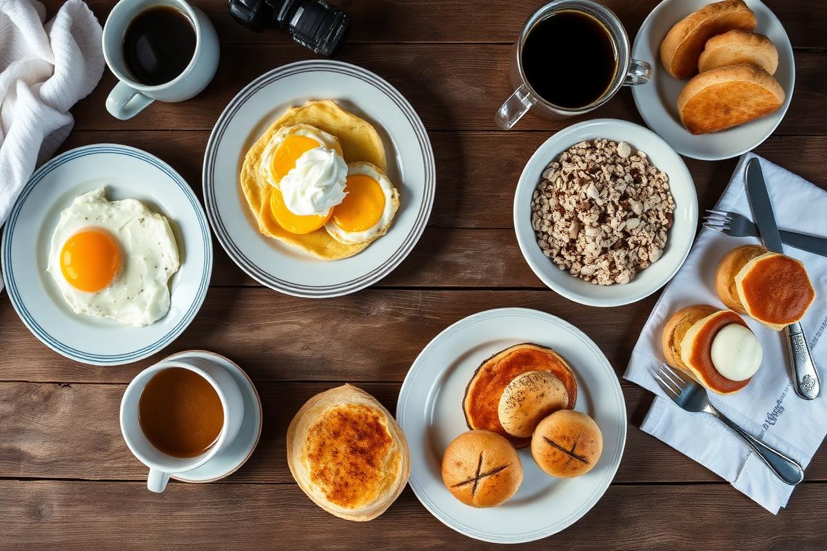 Утренний завтрак для съёмочной группы